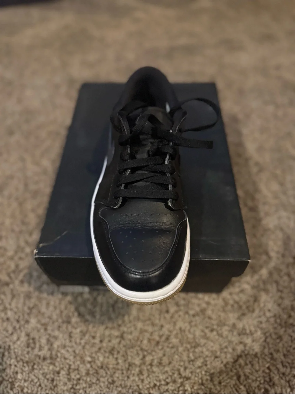 Jordan Low-Top Sneaker in Black and White
